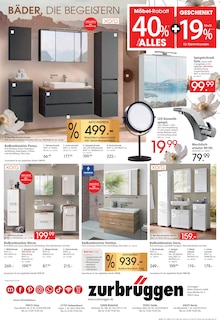 Bad-Spiegelschrank im Zurbrüggen Prospekt "KÜCHEN FÜR IHR ZUHAUSE" mit 20 Seiten (Bielefeld)