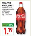 Coca-Cola, Fanta, Sprite im Angebot bei Marktkauf in Enger Coca-Cola, Fanta, Sprite Angebote von Coca-Cola bei Marktkauf Enger für 1,19 €