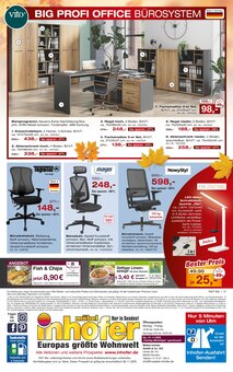 Bürostuhl im aktuellen Möbel Inhofer Prospekt (Augsburg) Bürostuhl im Möbel Inhofer Prospekt "DIE GRÖSSTE AUSWAHL ZUM besten Preis" mit 10 Seiten (Augsburg)
