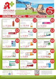 APOSTAR Apotheke Prospekt für Dortmund mit 1 Seite APOSTAR Apotheke Prospekt für Dortmund: "Aktuelle Angebote", 1 Seite, 05.06.2025 - 30.09.2025