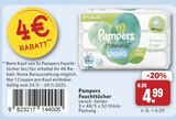 Feuchttücher Angebote von Pampers bei combi Rheine für 4,99 €
