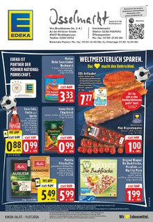 Cola im aktuellen EDEKA Prospekt (Recklinghausen) Cola im EDEKA Prospekt "Aktuelle Angebote" mit 24 Seiten (Recklinghausen)