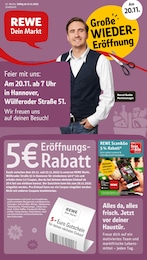REWE Prospekt für Hannover mit 32 Seiten REWE Prospekt für Hannover: "Dein Markt", 32 Seiten, 17.11.2025 - 22.11.2025