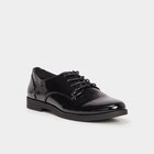 Derbies vernies à lacets noir femme à 29,99 € dans le catalogue La Halle