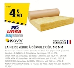 Promo Laine de verre à dérouler ép. 100 mm à 4,90 € dans le catalogue Tout Faire à Brives-Charensac