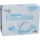 Tablettes lave-vaisselle - SIMPL - Carrefour Tablettes lave-vaisselle - SIMPL à 2,85 € dans le catalogue Carrefour
