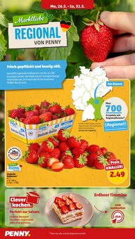 Erdbeeren im Penny Prospekt "Wer günstig will, muss Penny." mit 47 Seiten (Regensburg)