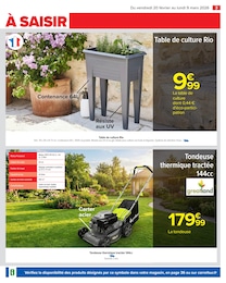 Prix et réduction Tondeuse Thermique Tractée dans le prospectus Carrefour en cours Offre Tondeuse Thermique Tractée dans le catalogue Carrefour du moment à la page 5