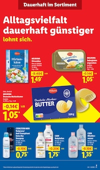 Butter im aktuellen Lidl Prospekt (Osnabrück) Butter im Lidl Prospekt "LIDL LOHNT SICH" mit 74 Seiten (Osnabrück)