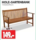 HOLZ-GARTENBANK im Angebot bei Wreesmann in Aurich HOLZ-GARTENBANK Angebote bei Wreesmann Aurich für 149,00 €
