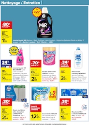 Prix et réduction Lessive dans le prospectus Carrefour en cours Offre Lessive dans le catalogue Carrefour du moment à la page 50