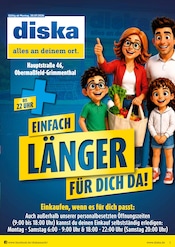 diska Discounter Prospekt der aktuellen Woche mit 4 Seiten, gültig von 20.07.2026 bis 25.07.2026, in Meiningen und Umgebung Aktueller diska Discounter Prospekt in Meiningen und Umgebung, "alles an deinem ort." mit 4 Seiten, 20.07.2026 - 25.07.2026