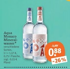 Mineralwasser von Aqua Monaco im aktuellen tegut Prospekt für 0,88 €
