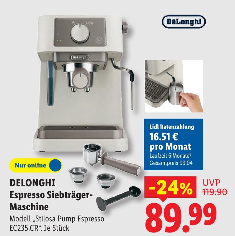 Espresso Siebträger-Maschine