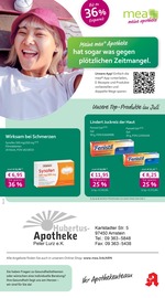 mea - meine apotheke Apotheken Prospekt der aktuellen Woche mit 4 Seiten, gültig von 01.07.2026 bis 31.07.2026, in Arnstein und Umgebung Aktueller mea - meine apotheke Apotheken Prospekt in Arnstein und Umgebung, "Unsere Juli-Angebote" mit 4 Seiten, 01.07.2026 - 31.07.2026