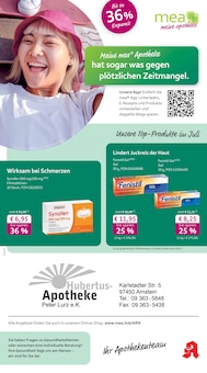 Aktueller mea - meine apotheke Prospekt (Arnstein, 4 Seiten zum blättern mea - meine apotheke Prospekt Unsere Juli-Angebote mit 4 Seiten