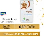 H-Schoko-Drink Angebote von aro bei Metro Kamp-Lintfort für 0,89 €