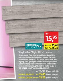 Vinylboden 'Rigid Click' Angebot in Wörth a.d.Isar im aktuellen Prospekt bei BAUHAUS in Wörth a.d.Isar
