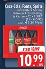 Aktuelles Coca-Cola, Fanta, Sprite Angebot bei EDEKA in Gelsenkirchen ab 10,99 €