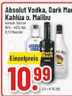 Aktuelles Absolut Kahlüa , Dark Mark, Kahlüa o. Malibu Angebot bei Marktkauf in Wuppertal ab 10,99 €