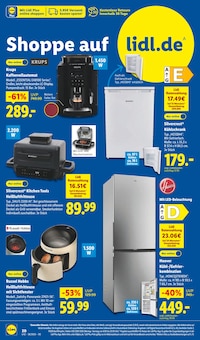 Kühl-Gefrierkombi Angebot im aktuellen Lidl Prospekt auf Seite 32