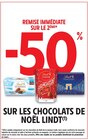 -50% remise immédiate sur le 2ème sur les chocolats de noël LINDT - LINDT - Intermarché Express à Rueil-Malmaison -50% remise immédiate sur le 2ème sur les chocolats de noël LINDT - LINDT en promo chez Intermarché Express Rueil-Malmaison