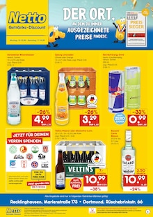Gerolsteiner im Netto Marken-Discount Prospekt "DER ORT, AN DEM DU IMMER AUSGEZEICHNETE PREISE FINDEST." mit 2 Seiten (Gelsenkirchen)