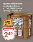 Aktuelle Wasser Angebote bei GLOBUS in Krefeld Aktuelles Mineralwasser Angebot bei GLOBUS in Krefeld ab 2,49 €