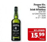 Irish Whiskey Angebote von Proper No. Twelve bei Marktkauf Schweinfurt für 15,99 €