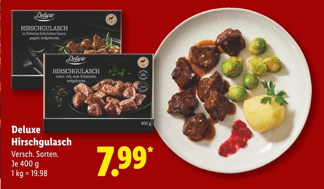 Hirschgulasch