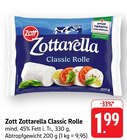 Zottarella Classic Rolle Angebote von Zott bei E center Darmstadt für 1,99 €