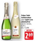 Sekt halbtrocken Angebote von Faber bei E center Homburg für 2,69 €