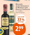 Aktuelles Aceto Balsamico di Modena oder Bianco Condiment Angebot bei tegut in Frankfurt (Main) ab 2,99 €