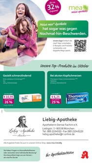 Aktueller mea - meine apotheke Prospekt "Unsere Oktober-Angebote" Seite 1 von 4 Seiten für München