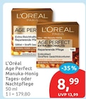 Age Perfect Manuka-Honig Tages- oder Nachtpflege von L'Oréal im aktuellen budni Prospekt