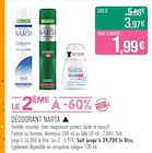 Déodorant - Narta - Supermarchés Match à Tourcoing Déodorant - Narta en promo chez Supermarchés Match Tourcoing à 3,97 €