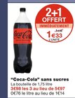 Promo Coca-Cola sans sucres à 1,33 € dans le catalogue Monoprix à Courbevoie