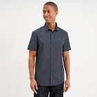 Chemise manches courtes coton bleu marine homme à 13,99 € dans le catalogue La Halle