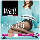 Collant Infini Confort Transparent - WELL en promo à 3,89 € chez Carrefour Collant Infini Confort Transparent - WELL dans le catalogue Carrefour