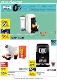 Prix et réduction Delonghi dans le prospectus Carrefour en cours Offre Delonghi dans le catalogue Carrefour du moment à la page 12