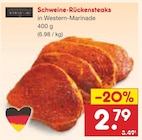 Aktuelle Steak Angebote bei Netto Marken-Discount in Neuss Aktuelles Schweine-Rückensteaks Angebot bei Netto Marken-Discount in Neuss ab 2,79 €