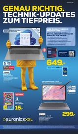 Aktueller EURONICS Prospekt mit Notebook, "GENAU RICHTIG. TECHNIKUPDATES ZUM TIEFPREIS.", Seite 1