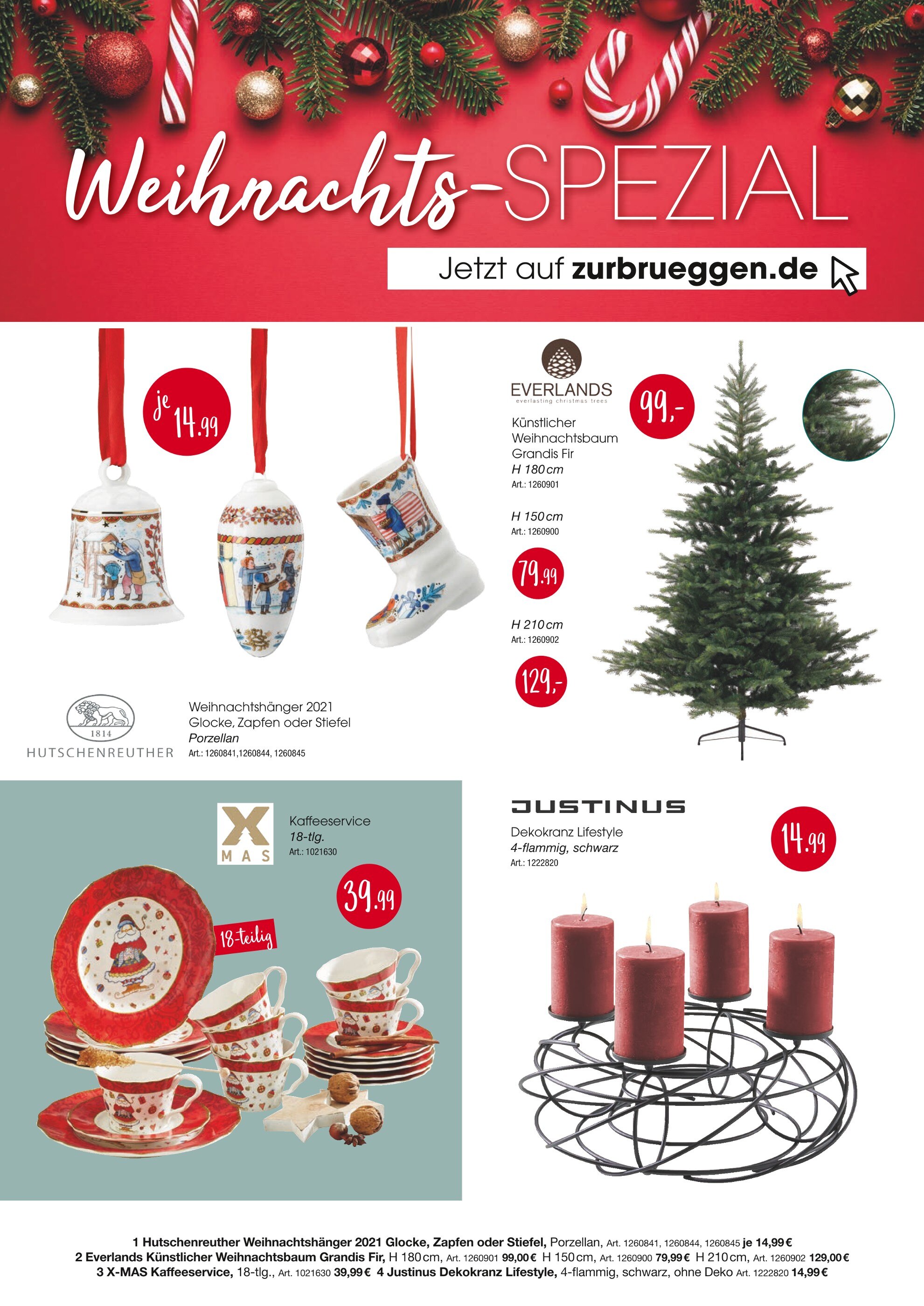 Zurbrüggen Prospekt für Oldenburg mit 8 Seiten Zurbrüggen Prospekt für Oldenburg: "Weihnachts-SPEZIAL", 8 Seiten, 10.11.2021 - 12.12.2021
