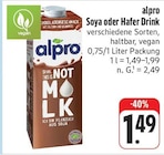 nah und gut Laußig - Soya Drink Angebot im Prospekt Soya Drink bei nah und gut im Laußig Prospekt für 1,49 €