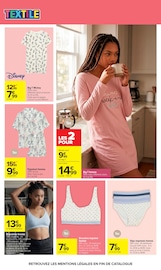 Promos Pyjama Femme dans le catalogue "L'ÉTÉ À LA PLAGE, LA RENTRÉE À LA PAGE." de Carrefour Pyjama Femme en promo dans le catalogue Carrefour à la page 55