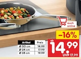 Edelstahl-Hochrandpfanne 20 cm für 14,99 € bei Netto Marken-Discount im Angebot Edelstahl-Hochrandpfanne 20 cm im aktuellen Netto Marken-Discount Prospekt