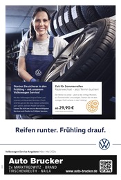 Volkswagen Werkstatt & Auto Prospekt der aktuellen Woche mit 1 Seite, gültig von 01.03.2026 bis 31.05.2026, in Tirschenreuth und Umgebung Aktueller Volkswagen Werkstatt & Auto Prospekt in Tirschenreuth und Umgebung, "Der Frühling startet mit Power" mit 1 Seite, 01.03.2026 - 31.05.2026