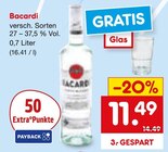 Rum Angebote von Bacardi bei Netto Marken-Discount Kaiserslautern für 11,49 €