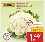 Aktuelles Blumenkohl Angebot bei Netto Marken-Discount in Düsseldorf ab 1,49 €