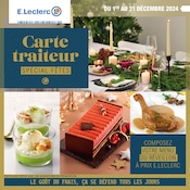 Bûche De Noël Angebote im Prospekt "Carte traiteur SPÉCIAL FÊTES" von E.Leclerc auf Seite 1